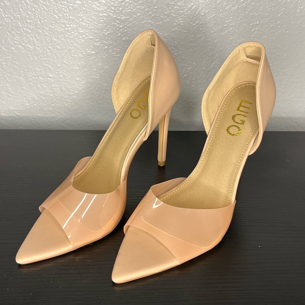 NWOT nude clear EGO heels from ASOS - super sexy to dress up or down